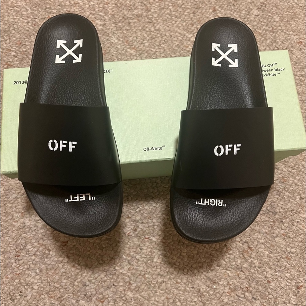Size 38 off white women slides only wore once